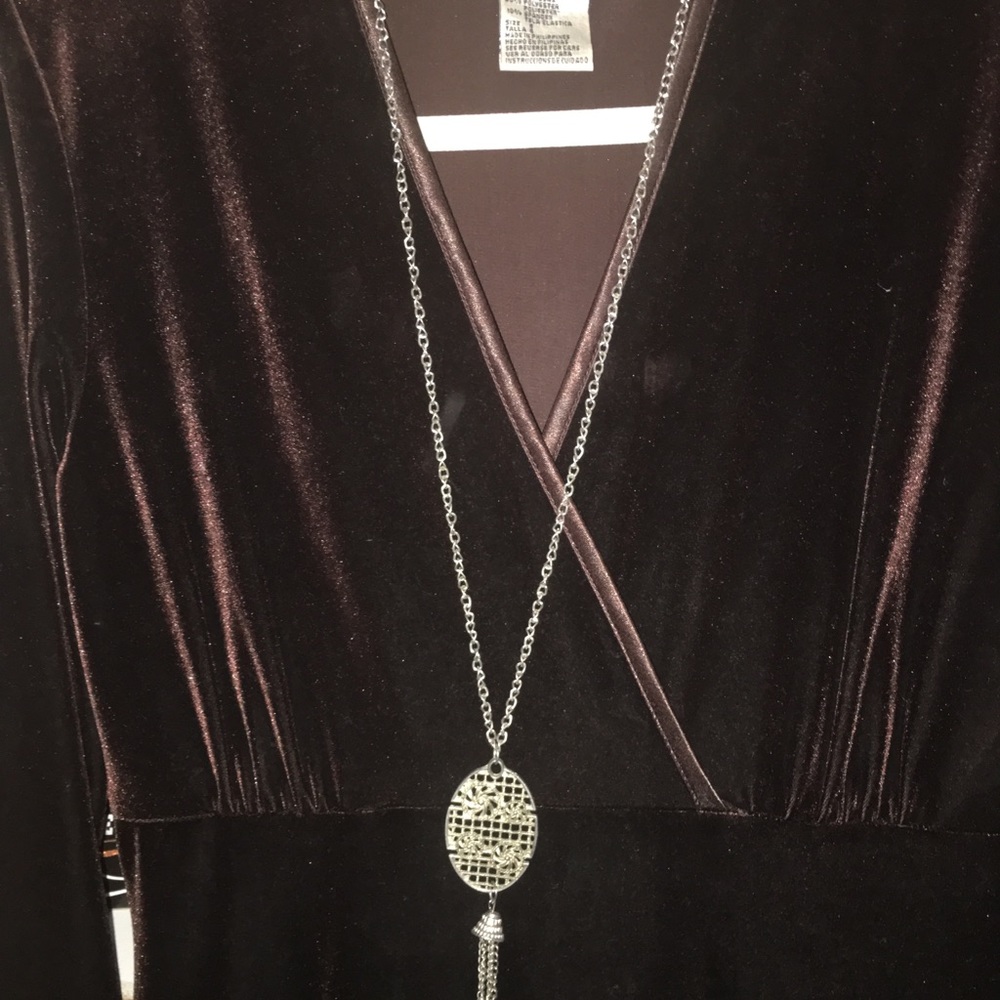 Mystical Brown Velvet Maxi Dress!